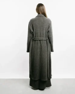 Long Herringbone Coat