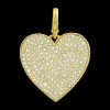 Medium Diamond Heart Pendant