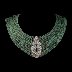 Micromosaic Malachite Necklace