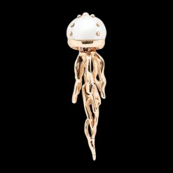 Mini Jellyfish White Pearl Stud