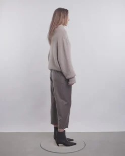 Mock-Neck Kimono Sweater