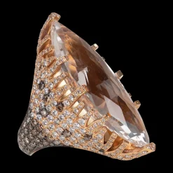 Morganite & Diamond Ring