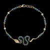 Nouvelle Serpent Metallic Enamel Bracelet