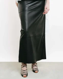 Operate Leather Pencil Skirt
