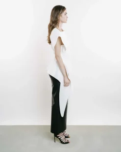 Operate Leather Pencil Skirt