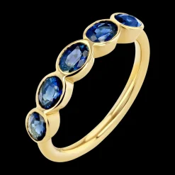 Oval-Cut Sapphire Bezel Ring