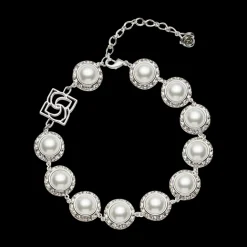 Pearl & Crystal Link Necklace