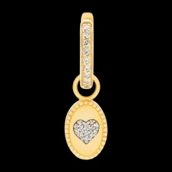 Pearly Black Love Earring (Single)