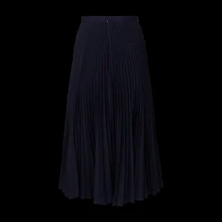 Pleated High Waist Midi Skirt