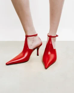Pointed Pumps With Ankle Strap