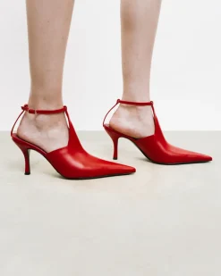 Pointed Pumps With Ankle Strap