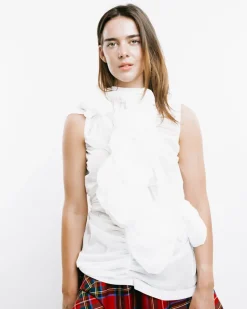Ruffled Draped Top