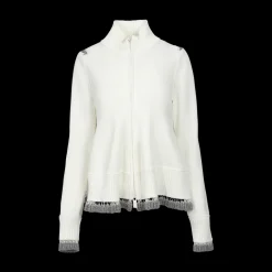 Ruffled-Hem Cardigan