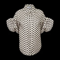 Short-Sleeved Polka Dot Shirt