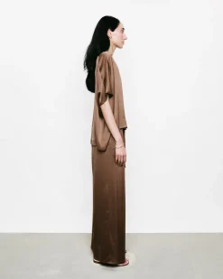 Silk Wide-Leg Pants