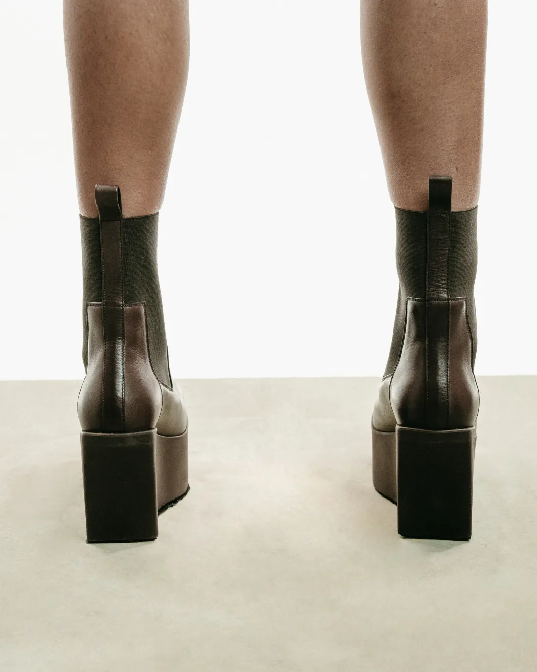 Sliver Platform Beatles Boot