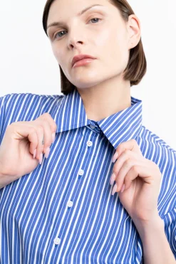 Smocked Button-Up Top