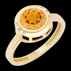 Stones of Wisdom Round Citrine Ring