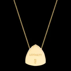 Stones of Wisdom Triangle London Blue Topaz Necklace