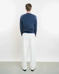 Striped Knit Pullover