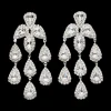 Teardrop Crystal Chandelier Earrings