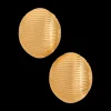 The Mali Jumbo Fluted Stud Gold Earrings