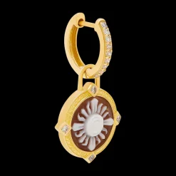 The Sun Cameo Earrings (Pair)