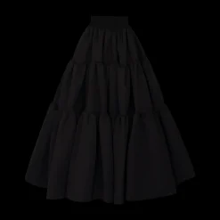 Tiered Maxi Skirt Black