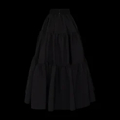 Tiered Maxi Skirt Black