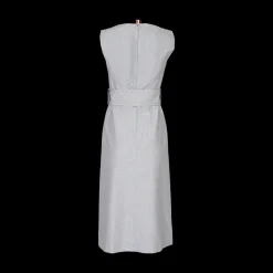 Tonal University Stripe Boat Neck Dress