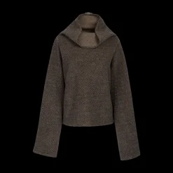 Turtleneck Herringbone Top
