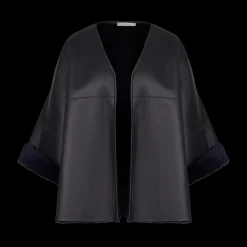 V-Neck Shearling Jacket