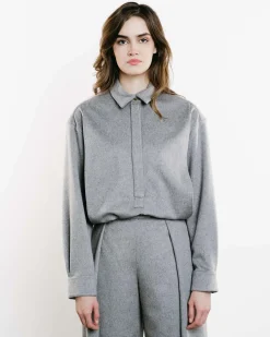 Wool Wide-Leg Trousers