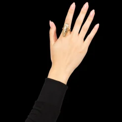 Yellow Gold Scarab Pop Art Diamond Ring