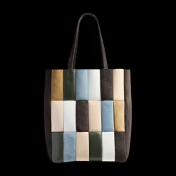 Zoe Patchwork Leather Tote Bag